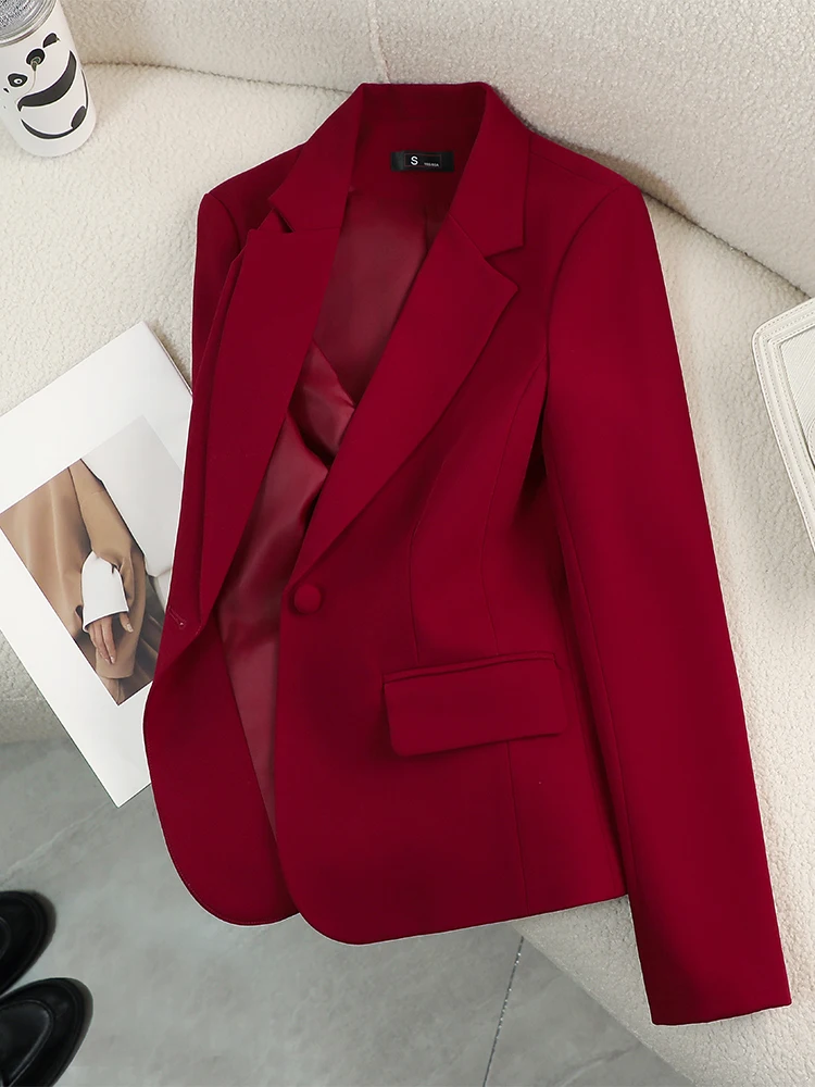 Formal Winter Wear Women Jacket - Women Blazer Ladies Red Green Beige