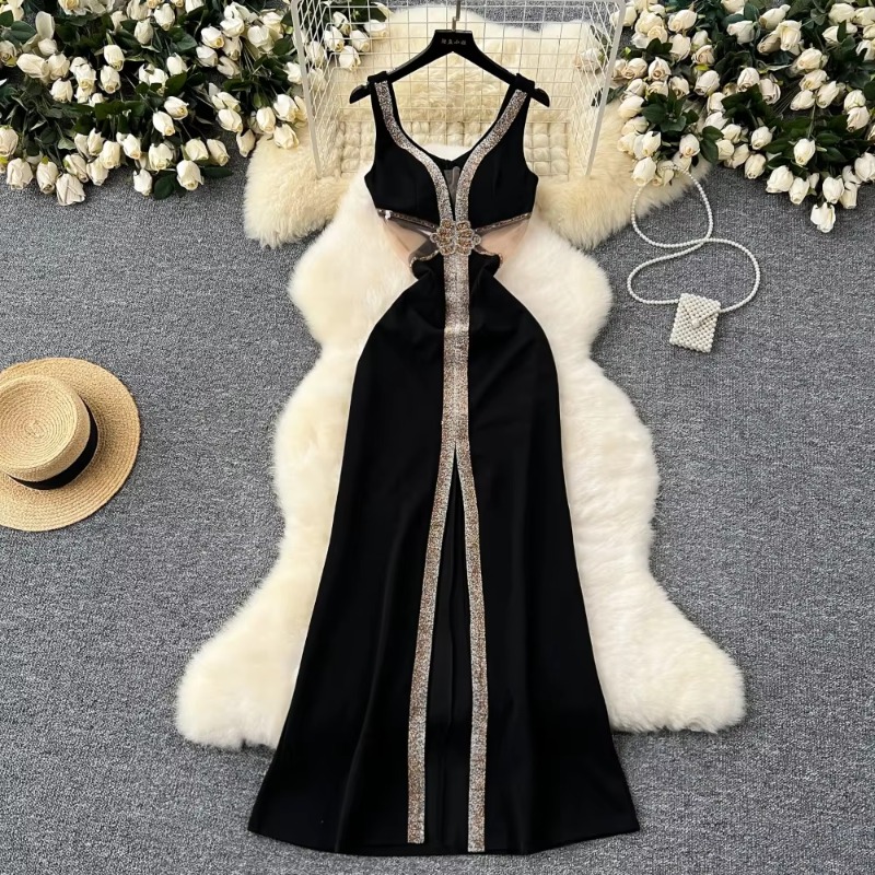 Women Formal Wear Zara - Elegant Glitter Sequin Sweet High Waist