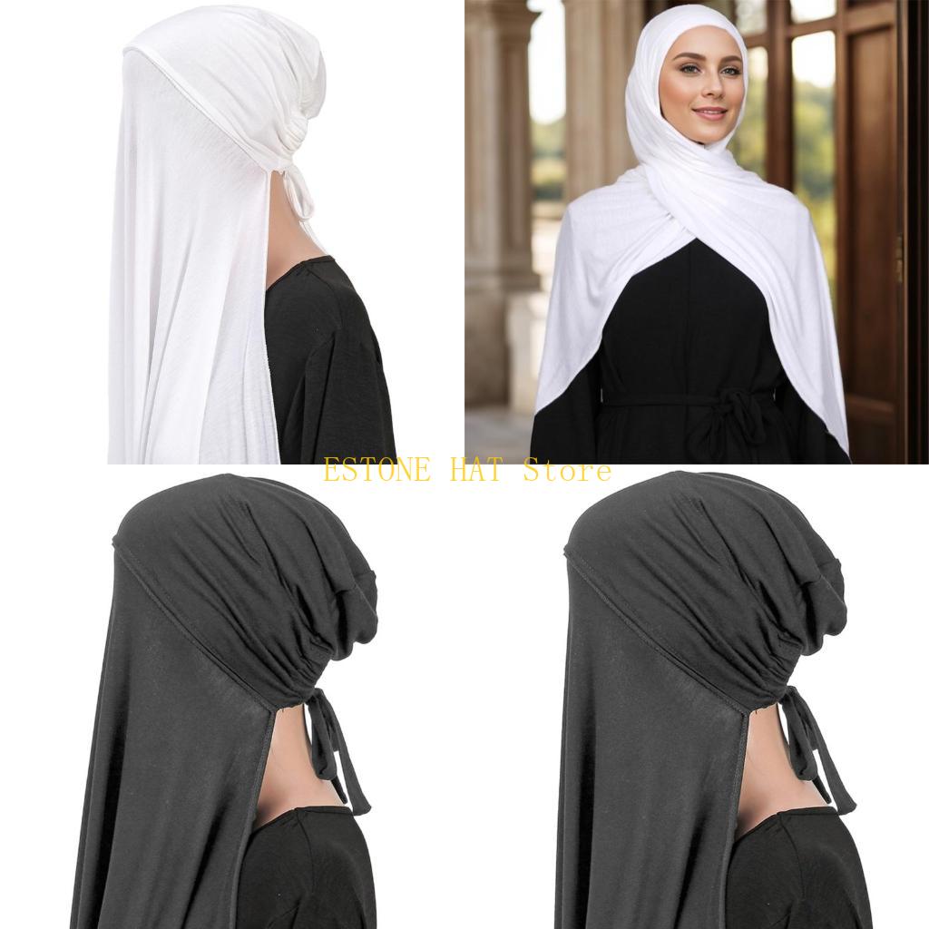 Women Formal Wear Hijab - 49MF Multiuse Hijab Shawl Soft Polyester