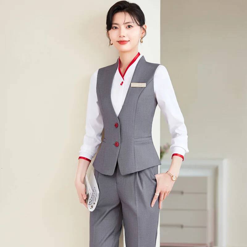 Women Formal Wear Business - Plus Size 5XL Formal Pantsuits Elegant