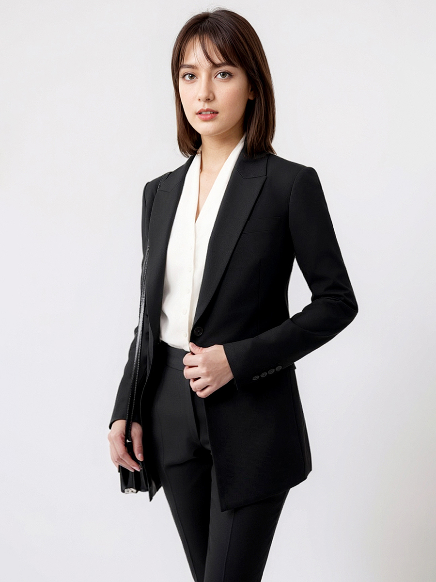 Women Formal Wear Blazer Set - Women Suits Set Blazer Pant Office