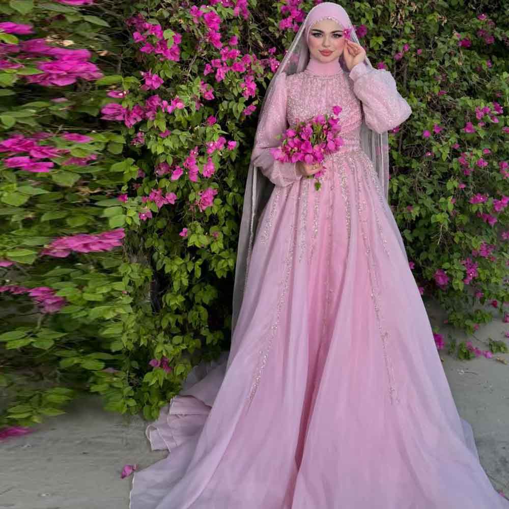 Women Formal Wear Hijab - Customized Luxury Abiye Evening Dress 2025