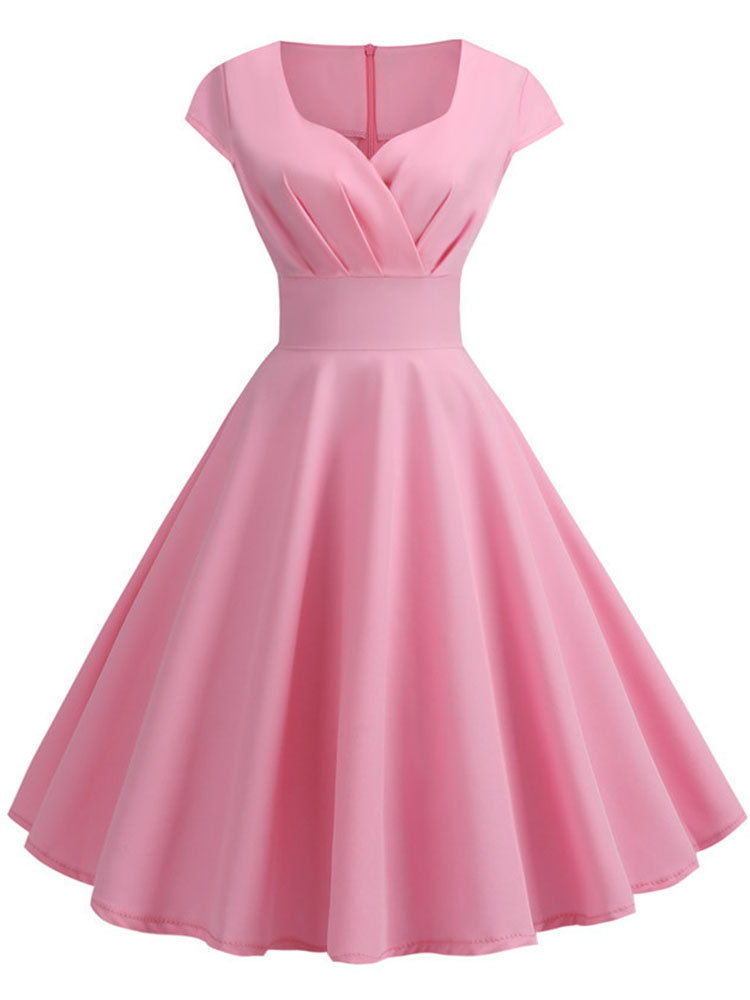 Women Formal Wear Zara - Pink Summer Dress Women V Neck