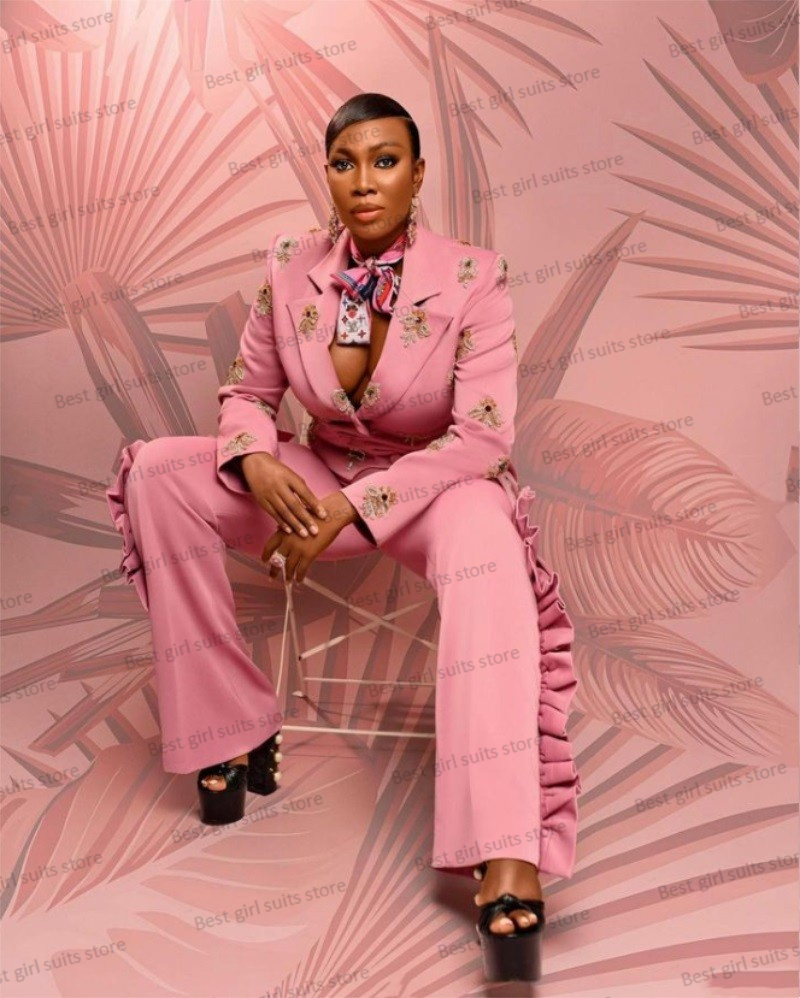 Pink Wedding Women Suit Set Bl - огляд і ціна Women Formal Wear Blazer Set