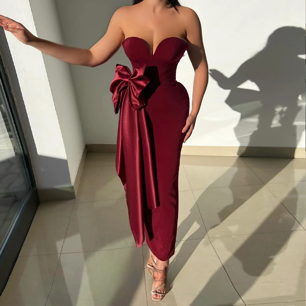 Fancy Bowknot Prom Dress Strap - огляд і ціна Women Formal Wear Dubai