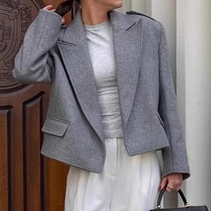 Women's Tweed Shoulder Pad Sui - огляд і ціна Women Formal Wear Stitching