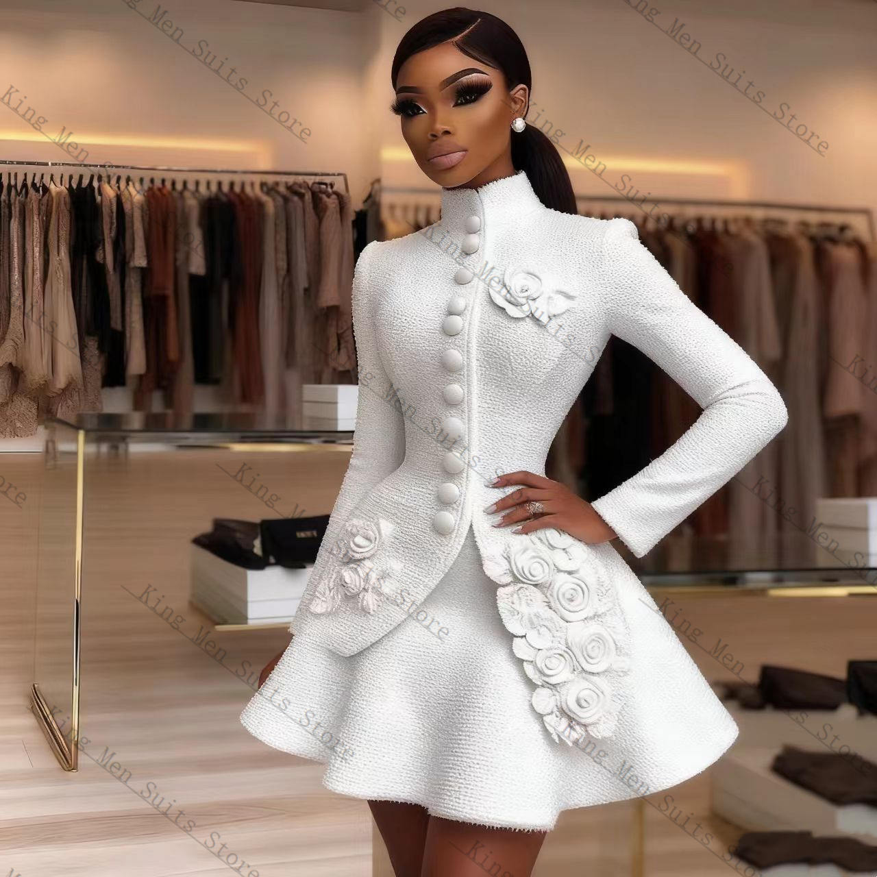 Luxury White Women Suit Set 2  - огляд і ціна Women Formal Wear Blazer Set