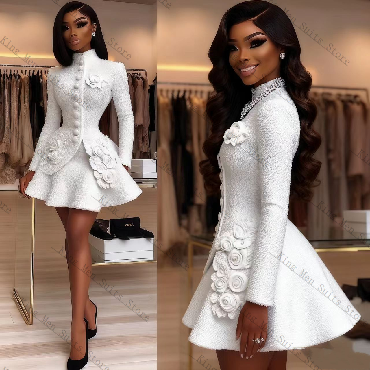 Luxury White Women Suit Set 2  - огляд і ціна Women Formal Wear Blazer Set