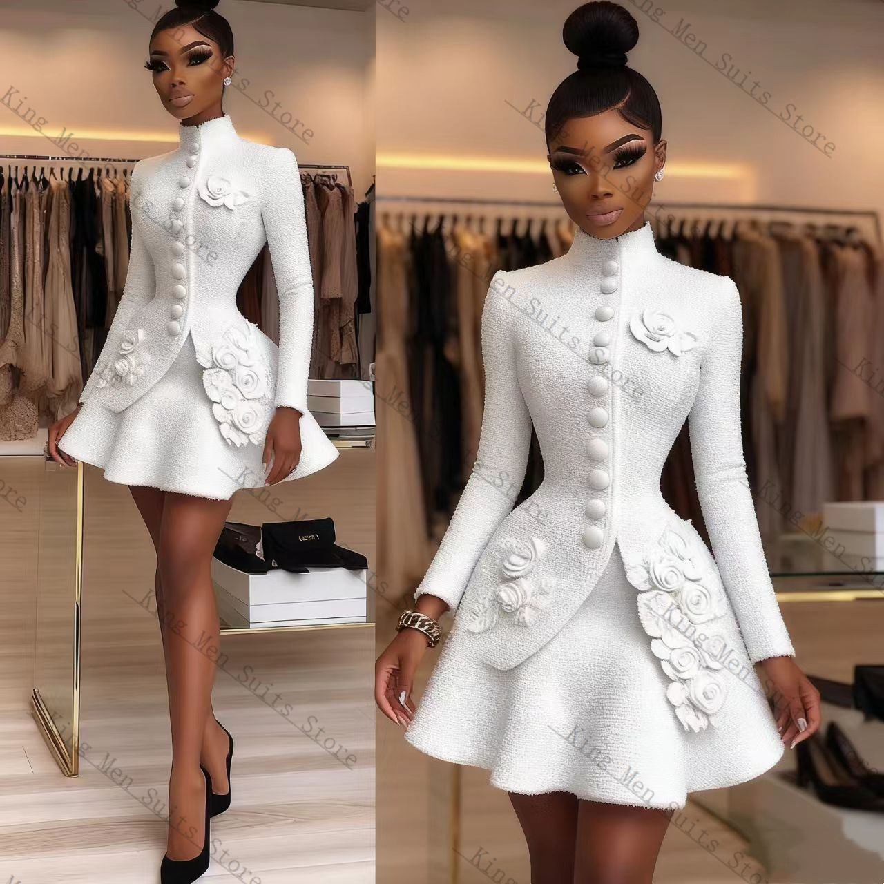 Luxury White Women Suit Set 2  - огляд і ціна Women Formal Wear Blazer Set