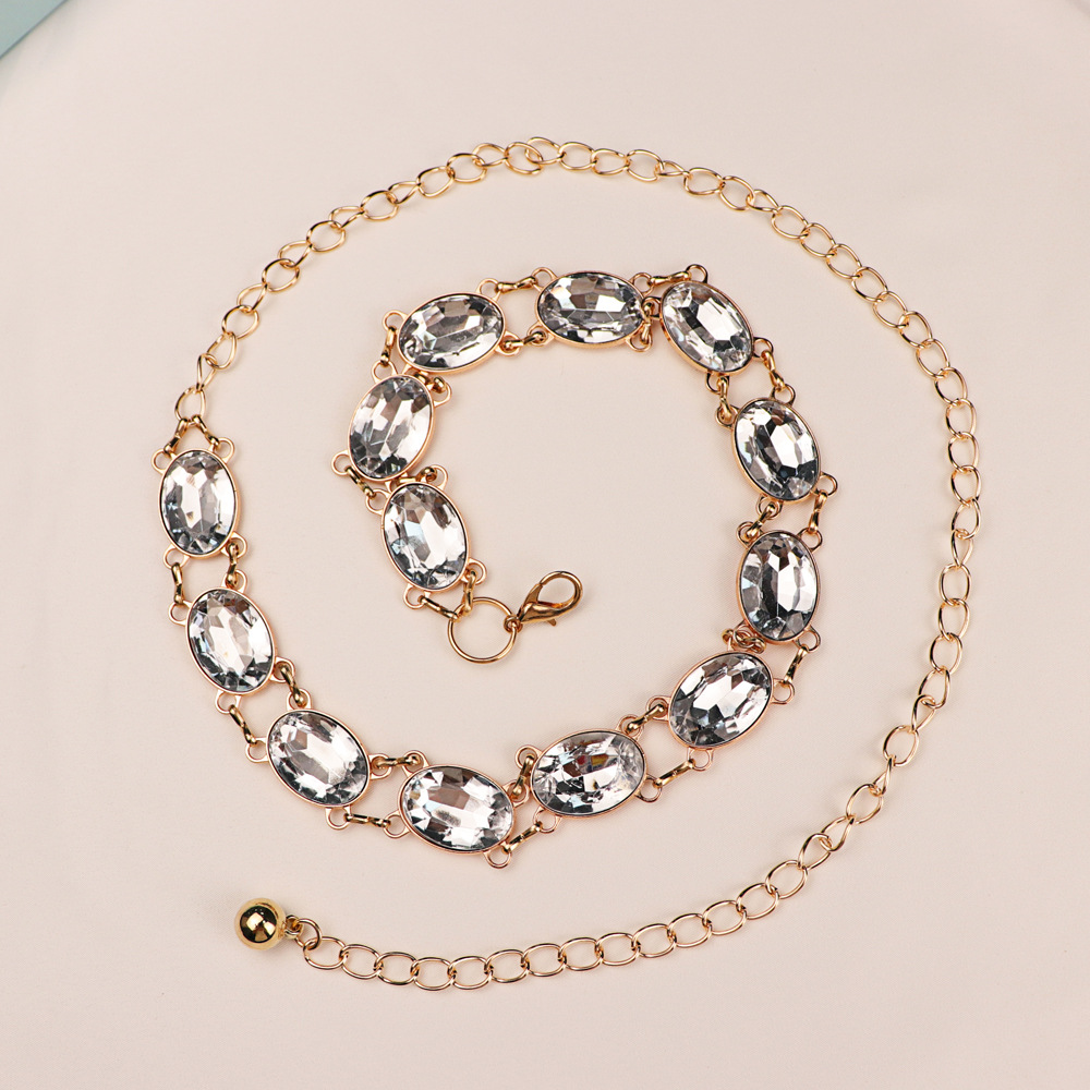 Chic Rhinestone Waist Chain Wo - огляд і ціна Women'S Formal Wear Accessories