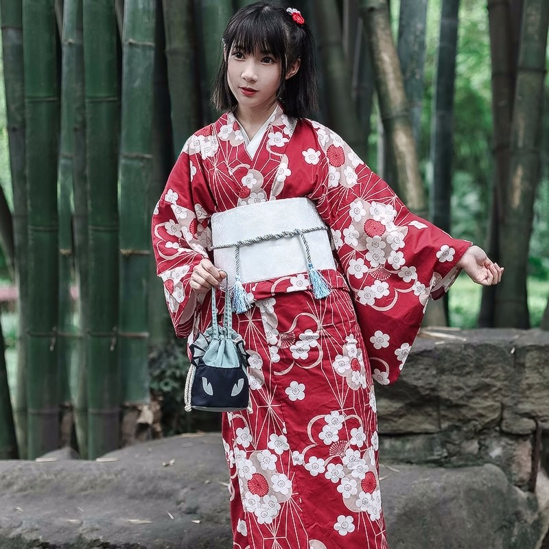 Red Japanese Yukata Kimono Fem - огляд і ціна Women'S Red Formal Wear