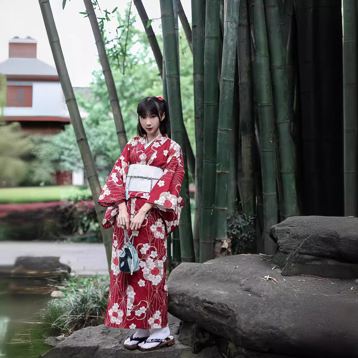 Red Japanese Yukata Kimono Fem - огляд і ціна Women'S Red Formal Wear