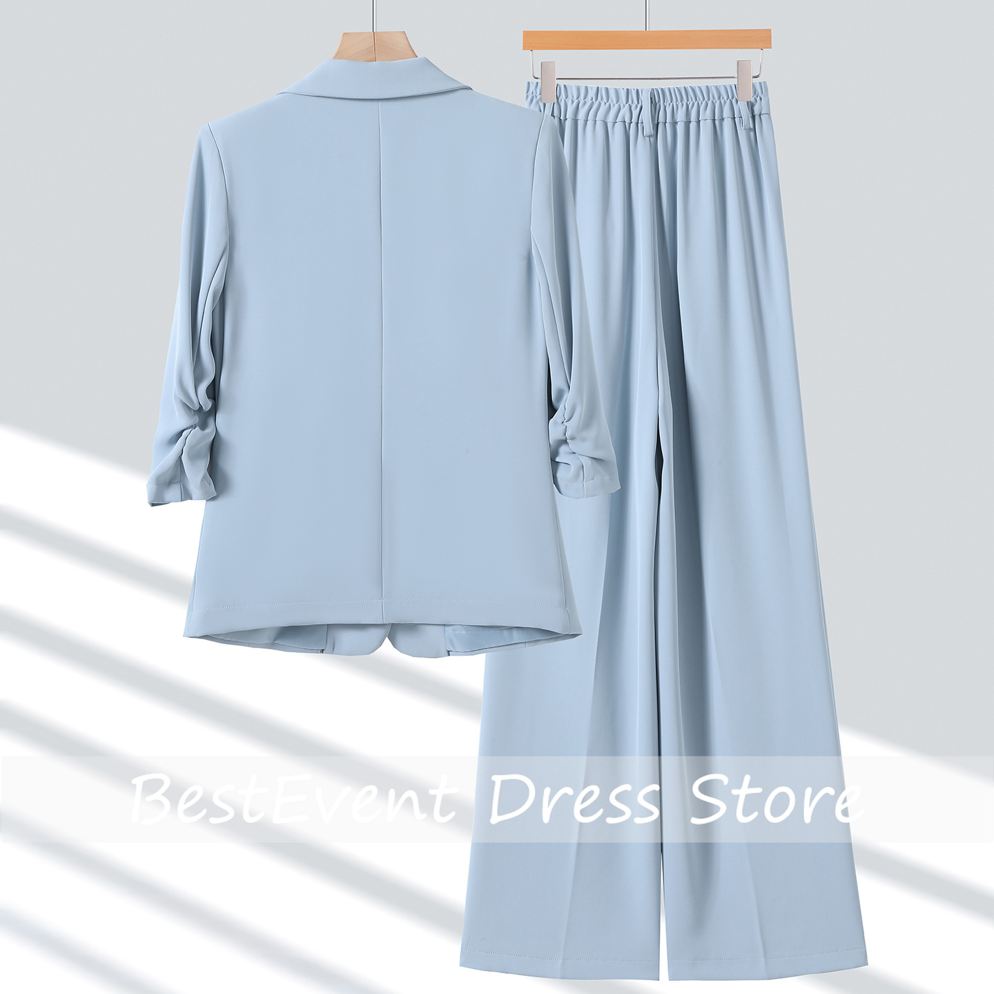 Light Blue Women's Suit Jacket - огляд і ціна Blazer Set Women Formal