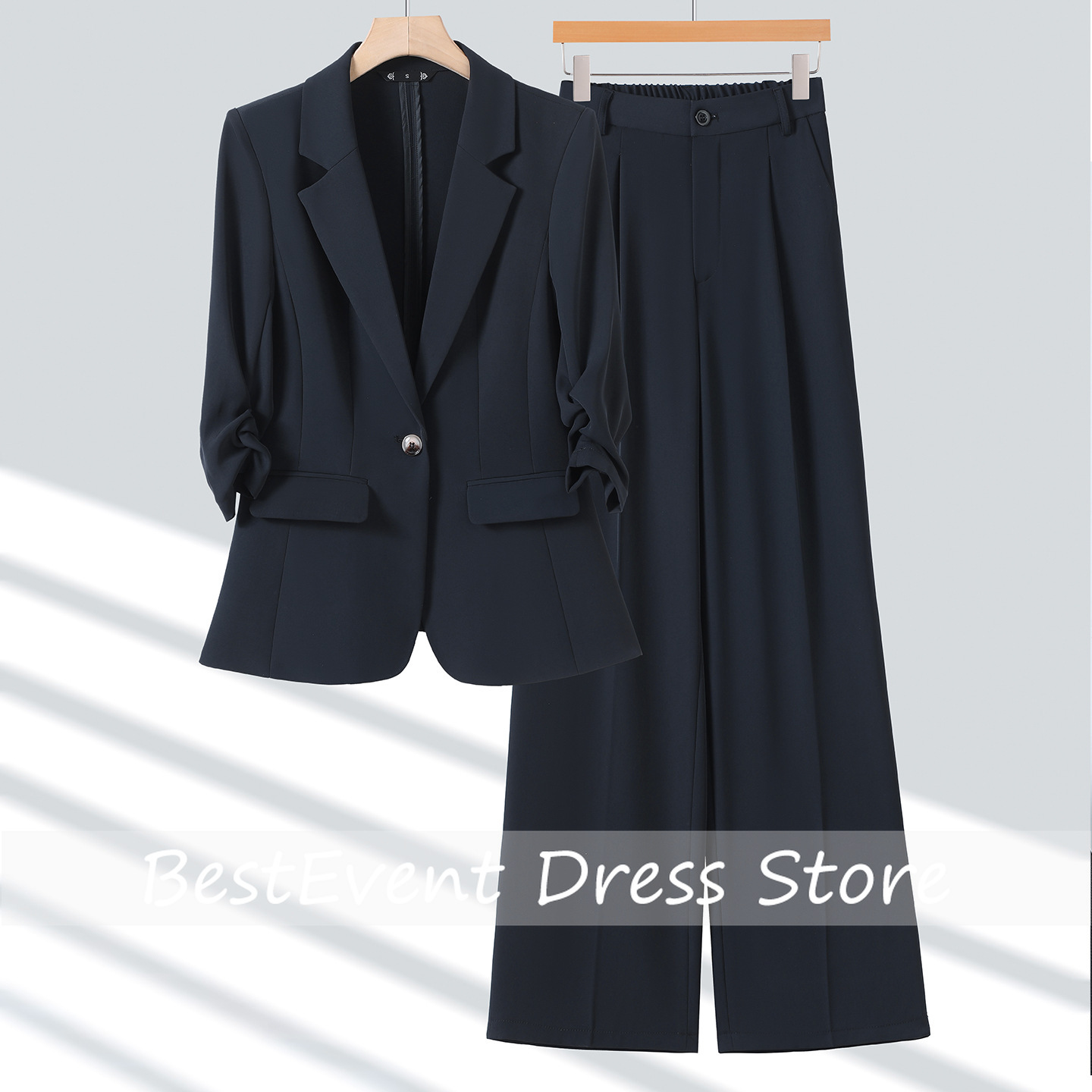 Light Blue Women's Suit Jacket - огляд і ціна Blazer Set Women Formal