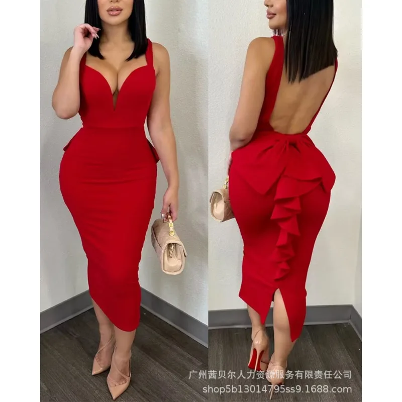 New Women's Backless Ruffles P - огляд і ціна Women Formal Wear Zara