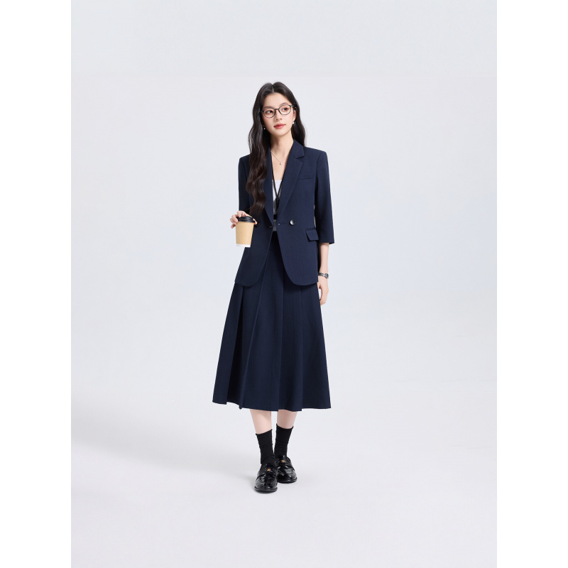 Navy Blue Women's Suit Set for - огляд і ціна Women Formal Wear Shirt And Pant