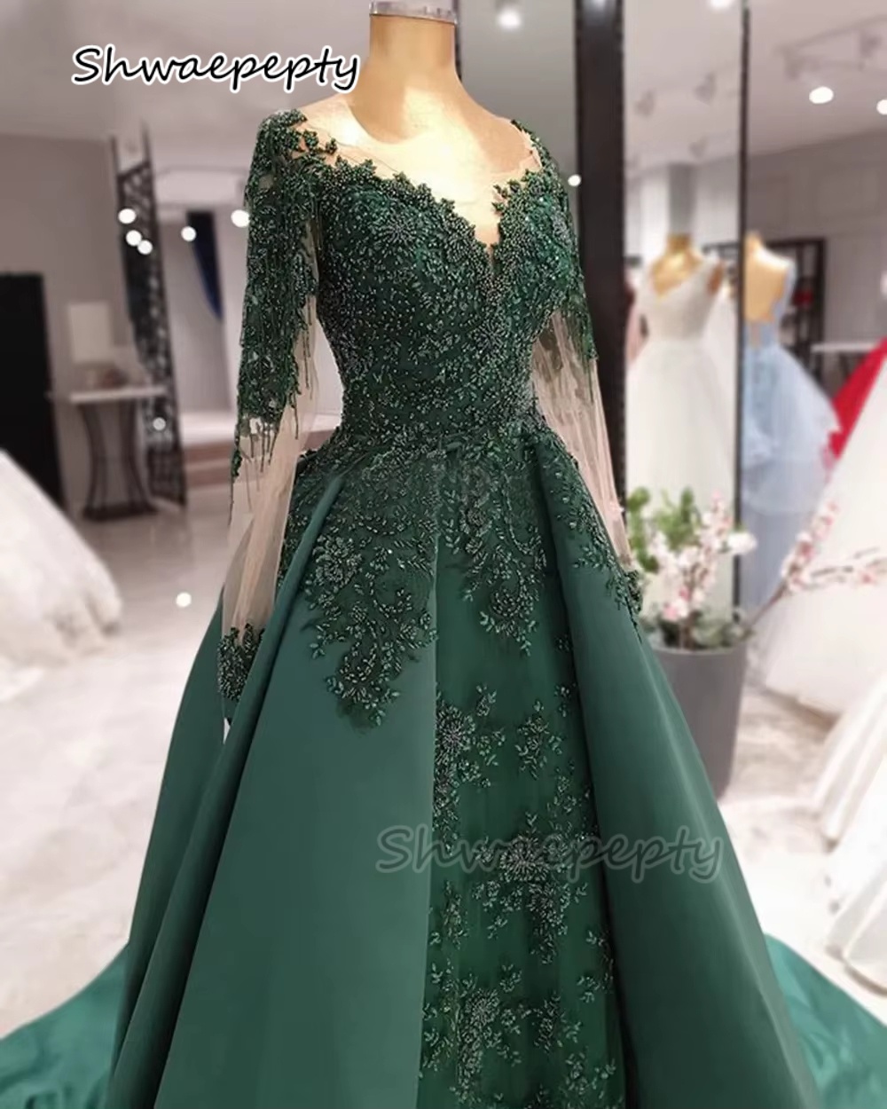 Elegant Hunter Green Evening D - огляд і ціна Women Formal Wear Dubai