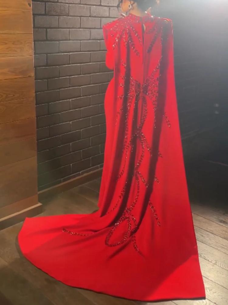 Customized Saudi Arabic Muslim - огляд і ціна Women'S Red Formal Wear
