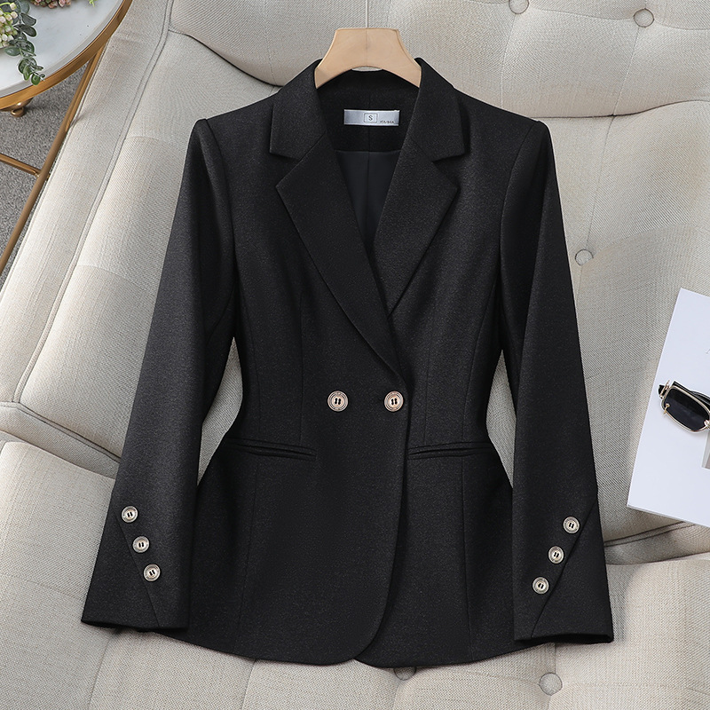 Women Double Breasted Solid Bl - огляд і ціна Formal Winter Wear Women Jacket