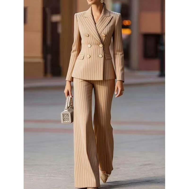 Autumn Pant Suit Women Striped - огляд і ціна Women Formal Wear Business