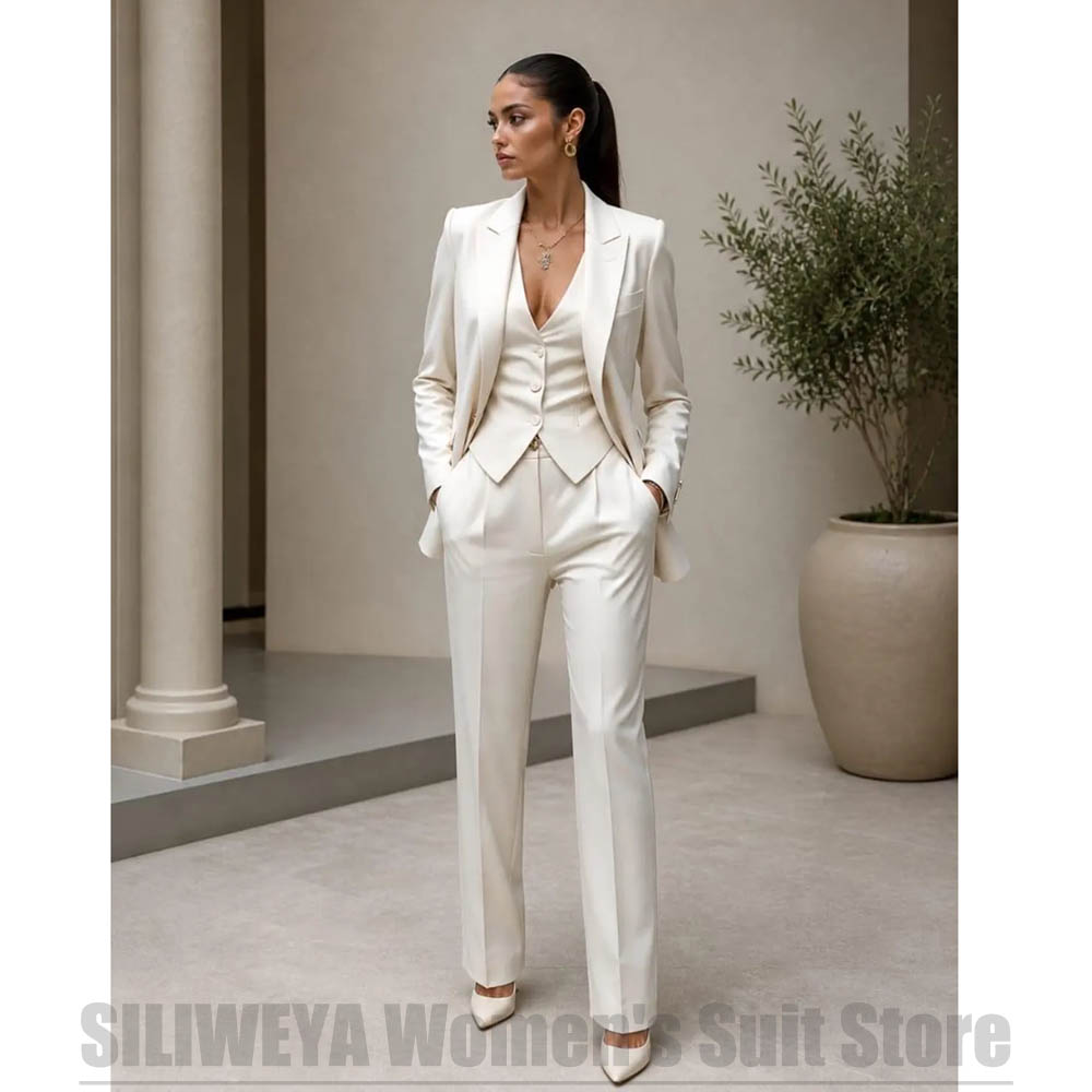 Women 3 Piece Suit Set Blazer  - огляд і ціна Women Formal Wear Shirt And Pant