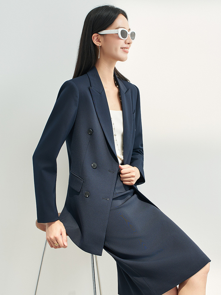 Navy Blue Professional Skirt S - огляд і ціна Women Formal Wear Shirt And Pant